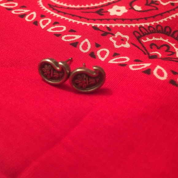 Brighton paisley stud earrings