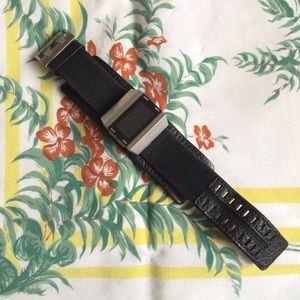 Vintage Vestal Watch With Leather Cuff Band NWOT