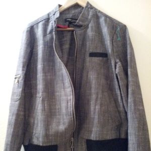 Larry Levine jacket gray large