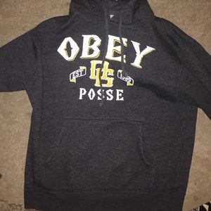 OBEY GREY HOODIE