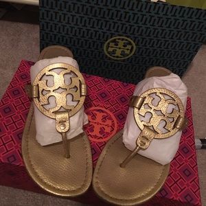 Gold Tory burch Miller sandal SOLD