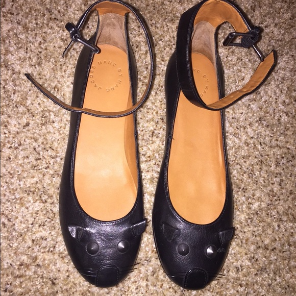 Marc by Marc jacobs Ankle strap Mouse Flats - Picture 1 of 4