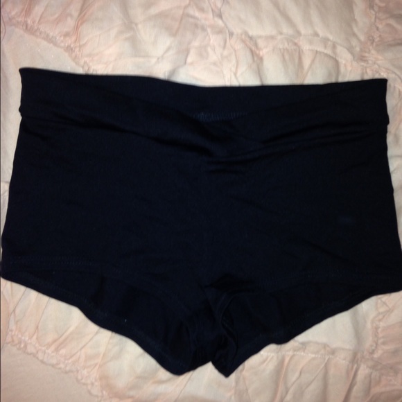 Spandex black shorts