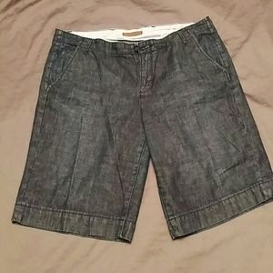Dark blue jean shorts