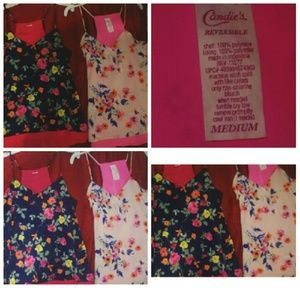 Candie's Floral Print Tops