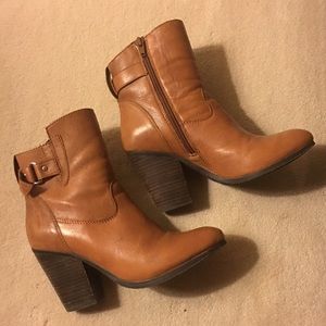 Steve Madden cognac booties