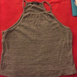 Brandy Melville Grey Crop Top