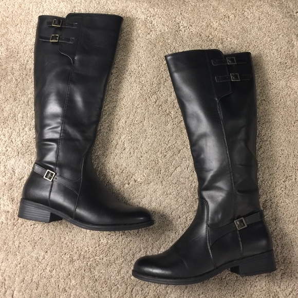 Merona Black Knee High Boots