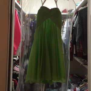 green homecoming dress