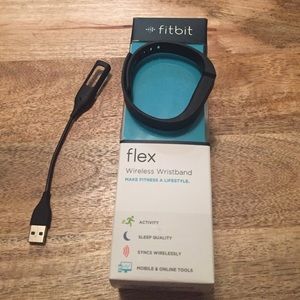 Fitbit Flex black. Never worn. In box.
