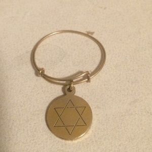 Alex + Ani Gold Expandable Star of David Ring