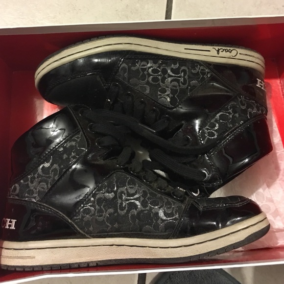 Black  Coach high tops