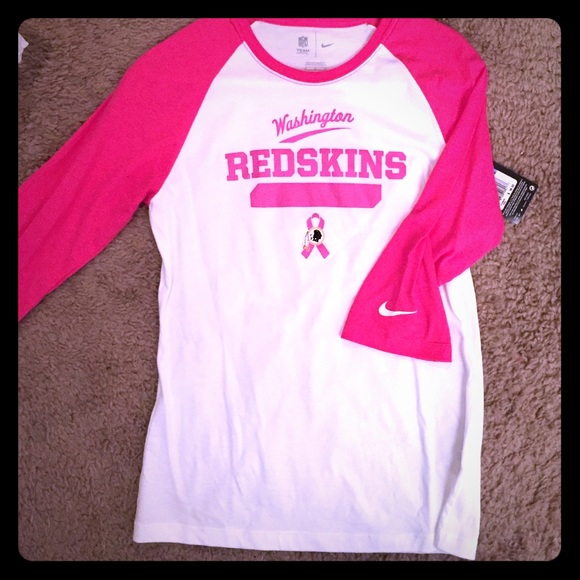 Redskins Breast Cancer Raglan T-shirt