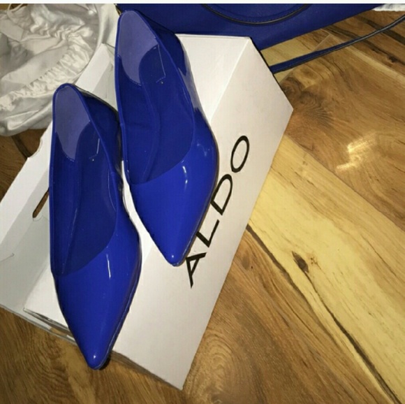 Royal blue cobalt flats