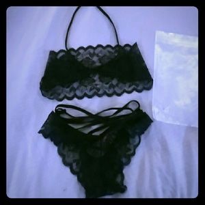 Black Lace Lingerie Set