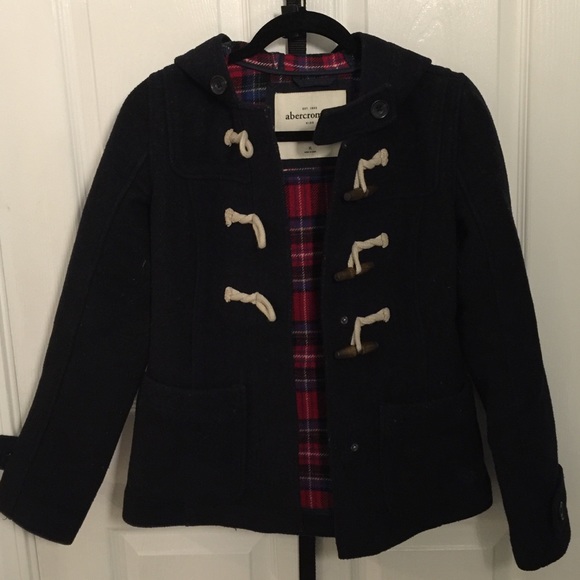 Navy Wool Toggle Jacket
