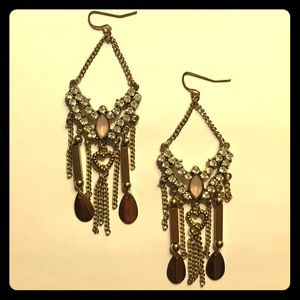 Adorable gold statement earrings