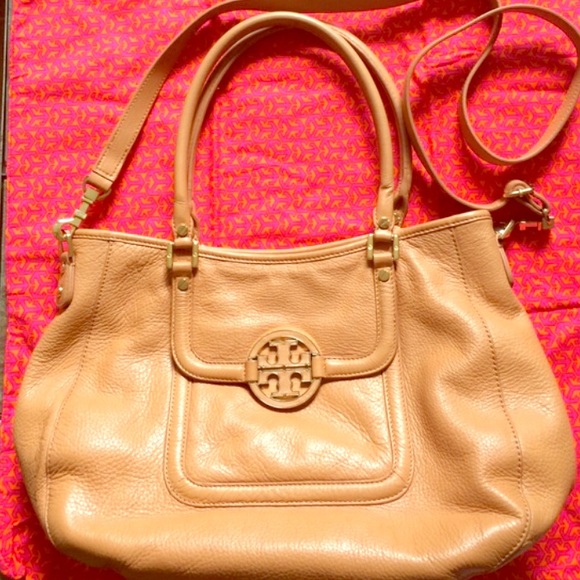 💯 TB Amanda classic handle hobo vachetta