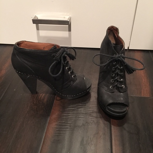 lucky brand. Leather booties
