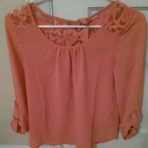 Mine shirt - cute lace with tie back