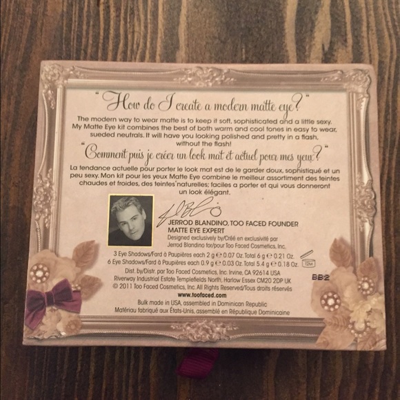 🎉🎉SOLD🎉🎉Too Faced Matte Palette - Picture 3 of 3