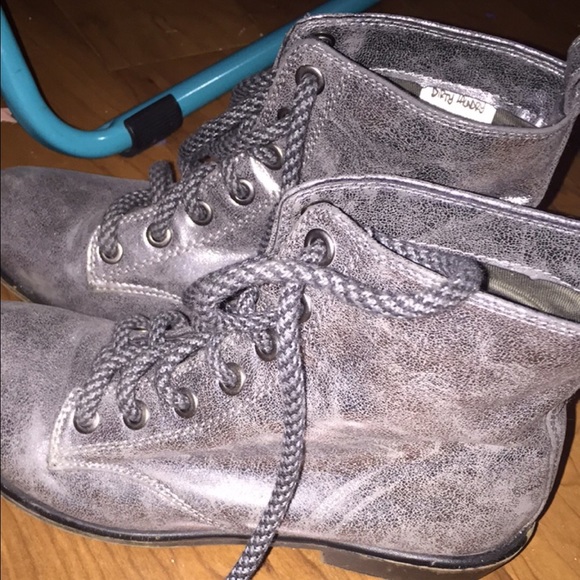 Brandy Melville Shoes - Dirty Laundry Silver boots