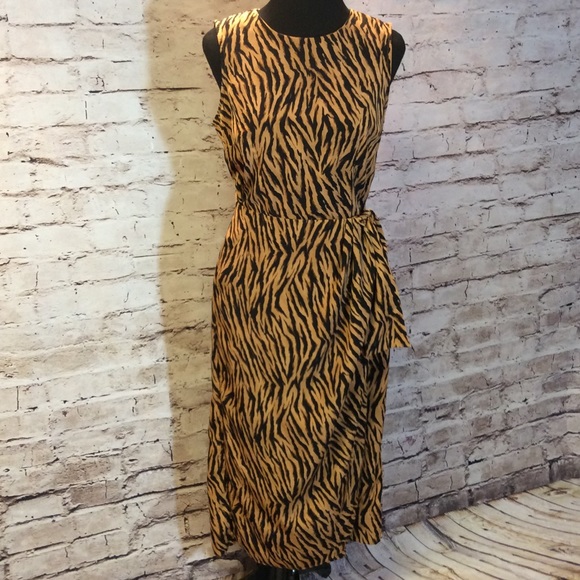 Sag Harbor Dresses & Skirts - ❌FINAL PRICE❌SZ  8 TIGER PRINT SARONG STYLE DRESS