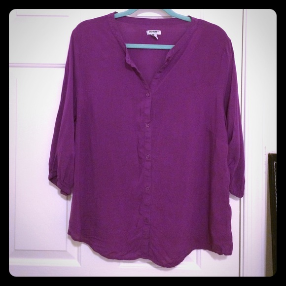 3/4 sleeve button down
