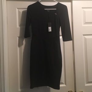 Kardashian collection mesh cut out mini dress