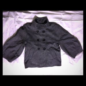 BCBG MaxAzria Gray Peacoat