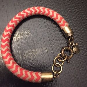 J.Crew Rope Pink Bracelet