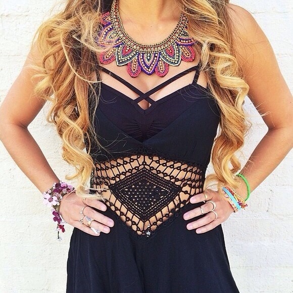 LF • Black Diamond Romper - Picture 2 of 3