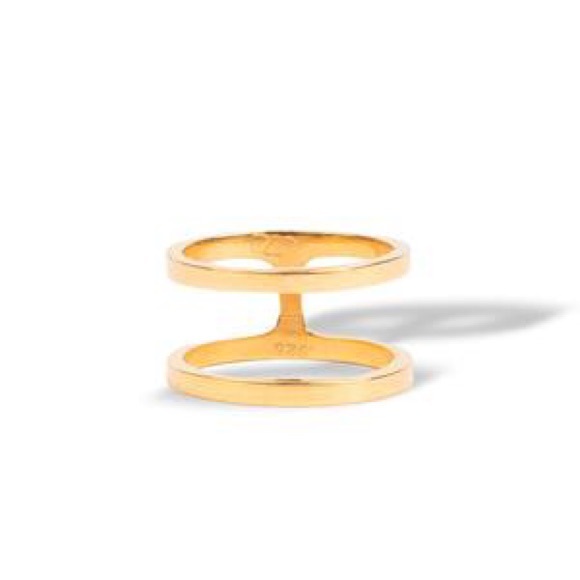 14 Karat Yellow Gold Double-Stacked Ring