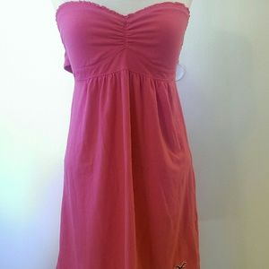 Hollister baby pink strapless sundress