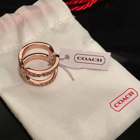 sz6 Rose Gold Coach Ring