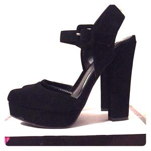 Black Platform heels