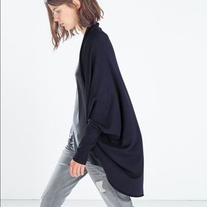 Zara Oversized Cardigan with Ribbed Cuffs