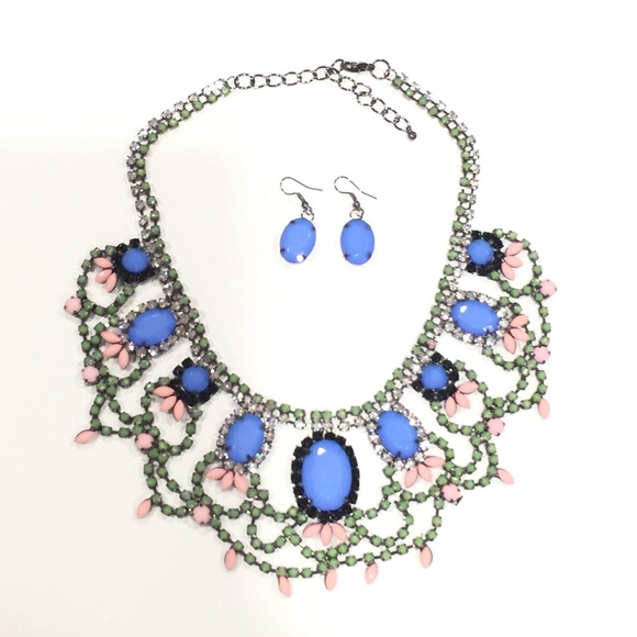 NEW Cobalt Blue Necklace Set