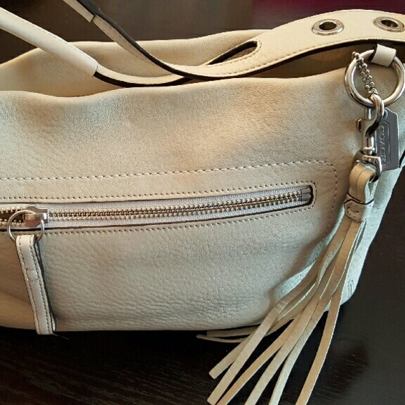 Off white Leather Coach