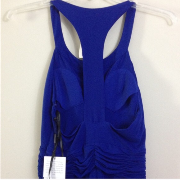 NWT Calvin Klein royal blue floor length gown - Picture 3 of 4