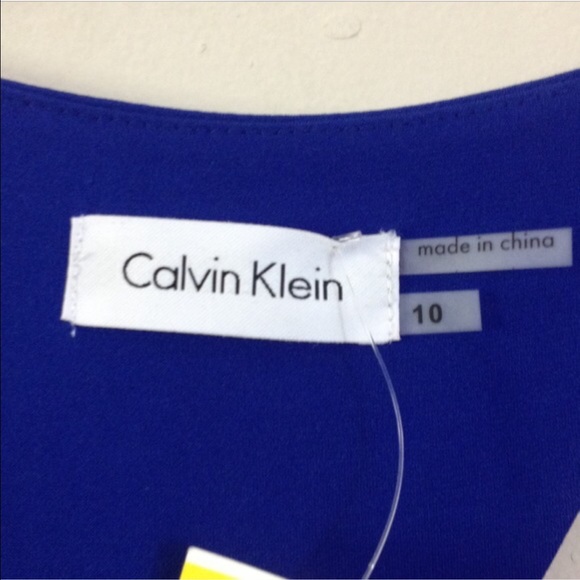 NWT Calvin Klein royal blue floor length gown - Picture 4 of 4