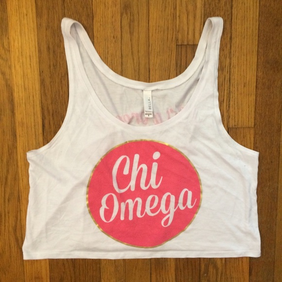 ✖️TRADED✖️Chi omega crop tank