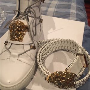 Versace shoes and belt