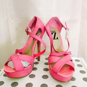 Brand New hot pink sandal heels from type Z