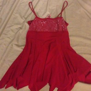Red Flowy Tank Top