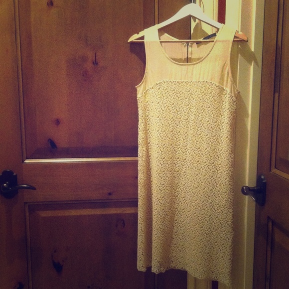 Zara Basic nude color dress