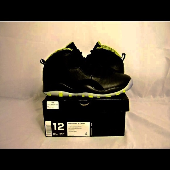 Authentic Air Jordan Retro 10 Venom Green - Men\'s main image 4