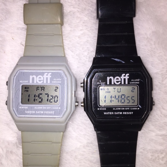 2 Neff Flava Watches - Gray & Black