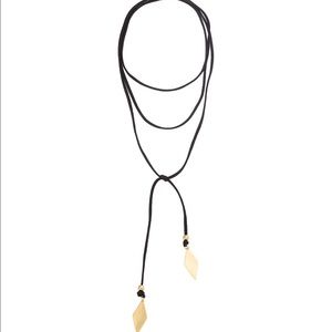 VANESSA MOONEY BLACK VOLTAGE GOLD DIAMOND BOLO