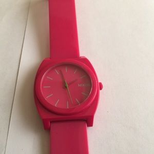 Nixon The Time Teller Hot Pink Watch